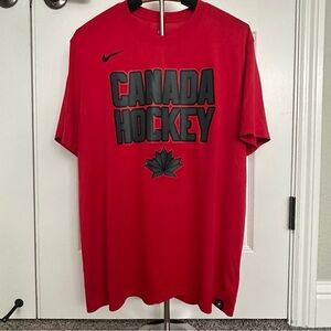 The Nike Tee Canada Hockey XL dri-fit athletic cut shirt